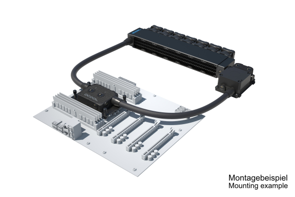 SVK Alphacool ES Pro 1U - 7 x 40 / XPX Pro 1U / Reservoir 1U - DDC310