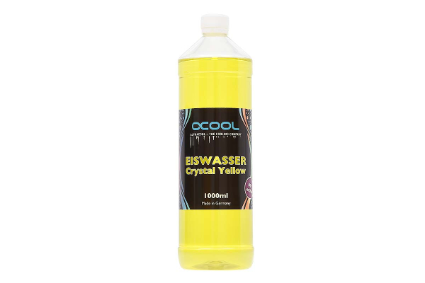 WAZ Alphacool Eiswasser Crystal Yellow UV-aktiv Fertiggemisch 1000ml EOL