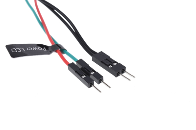 SEN Alphacool Powerbutton mit Taster 19mm blau beleuchtet - Deep Black EOL