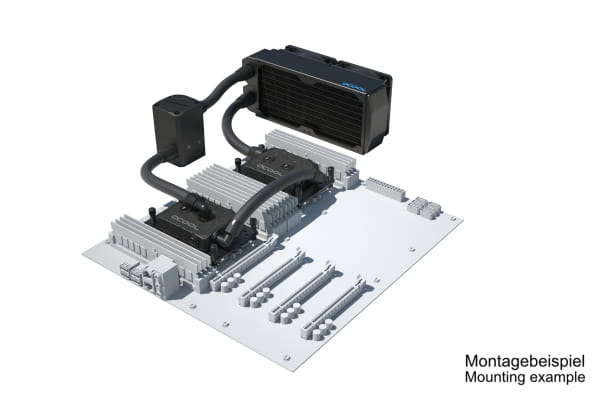 SVK Alphacool ES Pro 3U - 2x 92 / 2x XPX Pro 1U  / Eisstation 80 DC-LT 3600rpm