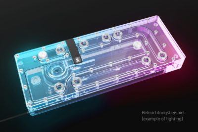AGB Alphacool Core Distro Plate O11 Dynamic Evo/XL D5 mit VPP Apex PWM Pumpe