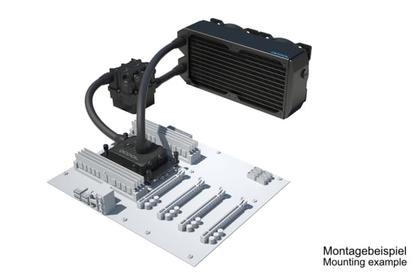 SVK Alphacool ES Pro 3U - 2 x 120 UT / XPX Pro 1U / Reservoir 2U - DDC310
