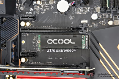 WAH Alphacool HDX - M.2 SSD M01 - 80mm - Schwarz EOL