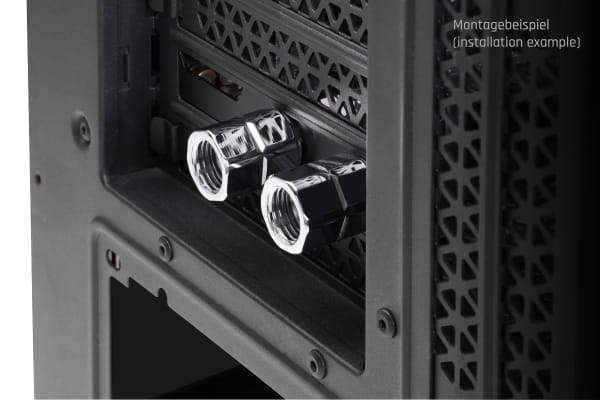 WZS Alphacool ES PCIe Slotblende 2x G1/4 IG und Kabeldurchführung