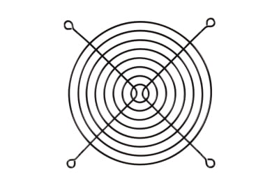 LZ Lüftergitter für Axiallüfter für 140mm schwarz EOL