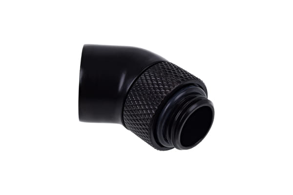 ANF Alphacool Eiszapfen Winkeladapter 45° drehbar G1/4 AG auf G1/4 IG - Deep Black