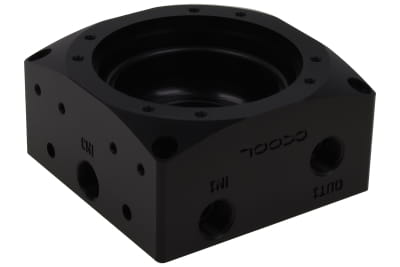 PUZ Alphacool Eisdecke D5 Aufsatz - Black Acetal G1/4 - (VPP755/VPP655/TPP644/MCP655) V.3