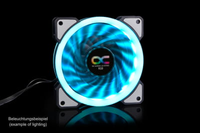 L12 Alphacool Eiszyklon Aurora LUX Digital RGB (120x120x25mm, Zusatzlüfter ohne aRGB Controller) EOL