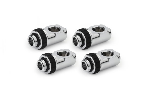ANF Alphacool Apex Grip Adapter 90° AG/IG G1/4 drehbar chrom Set 4 St.