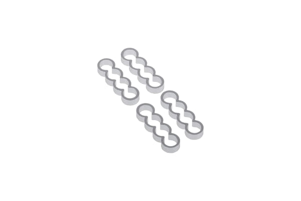 KAB Alphacool Eiskamm Alu X4 Flat - 4mm silver - 4 Stück PHT EOL