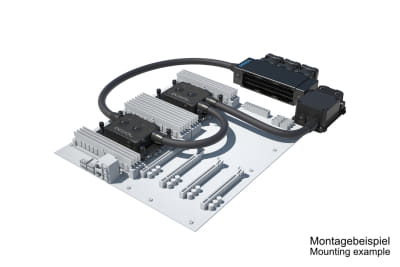SVK Alphacool ES Pro 1U - 3 x 40 / 2x XPX Pro 1U / Reservoir 1U - DDC310
