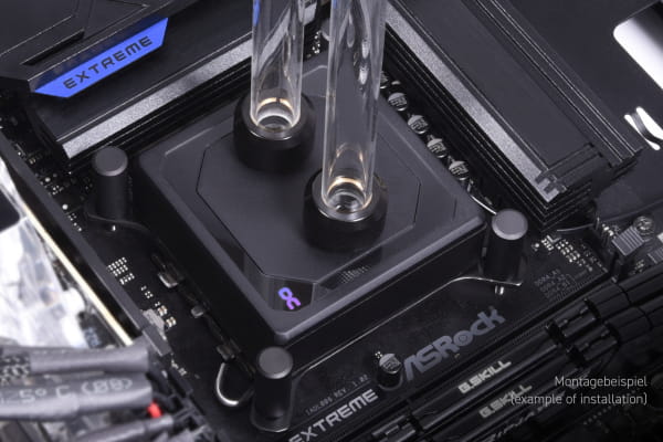 WAC Alphacool Eisblock XPX Aurora Edge - Full Brass Black Digital RGB PHT EOL