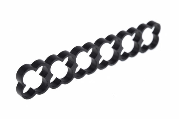 KAB Alphacool Eiskamm Alu X24 - 4mm black - 2 Stück PHT EOL