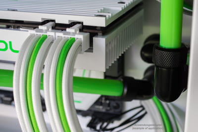 MKA Alphacool AlphaCord Sleeve 4mm - 3,3m (10ft) - Neon Green (Paracord 550 Typ 3) 330cm EOL