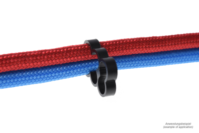KAB Alphacool Eiskamm Alu X6 - 4mm black - 4 Stück PHT EOL