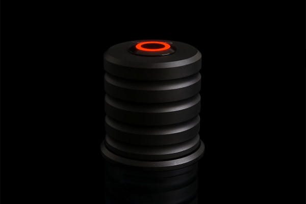 SEN Alphacool Powerbutton mit Taster 19mm rot beleuchtet - Deep Black