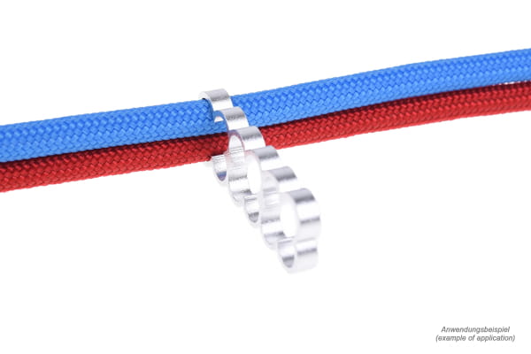 KAB Alphacool Eiskamm Alu X12 - 4mm silver - 4 Stück PHT EOL