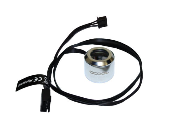 SZ Alphacool Aurora HardTube LED Ring 13mm Chrome - Digital RGB EOL