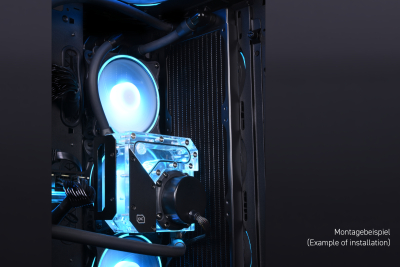 PUM Alphacool Rise Flat Reservoir D5 mit VPP Apex Pumpe EOL