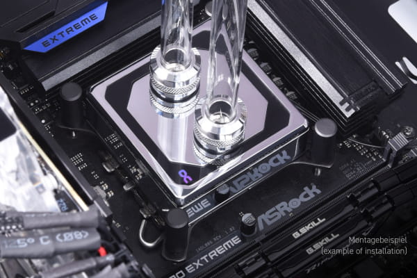 WAC Alphacool Eisblock XPX Aurora Edge - Full Brass Chrome Digital RGB PHT EOL