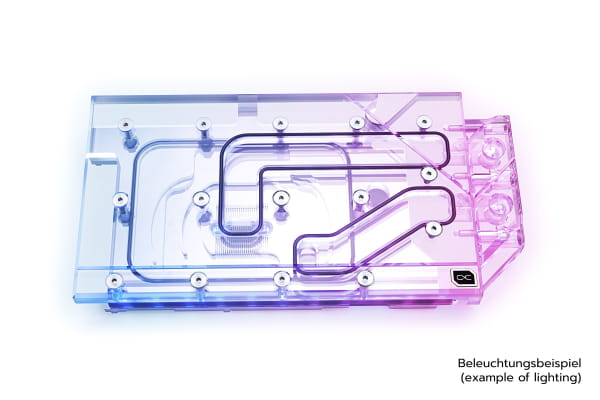 WAK Alphacool Eisblock Aurora Acryl GPX-N RTX 3090 Founders Edition mit Backplate EOL
