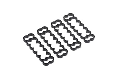 KAB Alphacool Eiskamm Alu X14 - 4mm black - 4 Stück PHT EOL