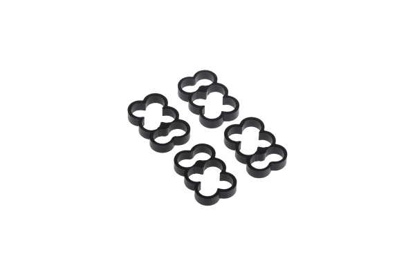 KAB Alphacool Eiskamm Alu X6 - 4mm black - 4 Stück PHT EOL