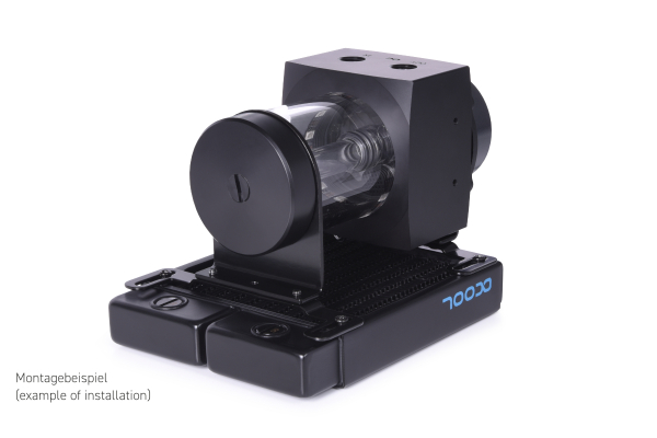 PUM Alphacool Core 100 Aurora Ausgleichsbehälter Acetal/Acryl D5 mit VPP Apex PWM Pumpe