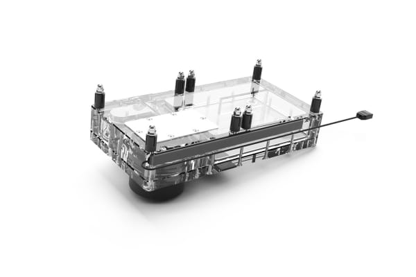 PUM Alphacool Core Flat Reservoir 240 Rechts mit VPP/D5 Apex PWM Pumpe