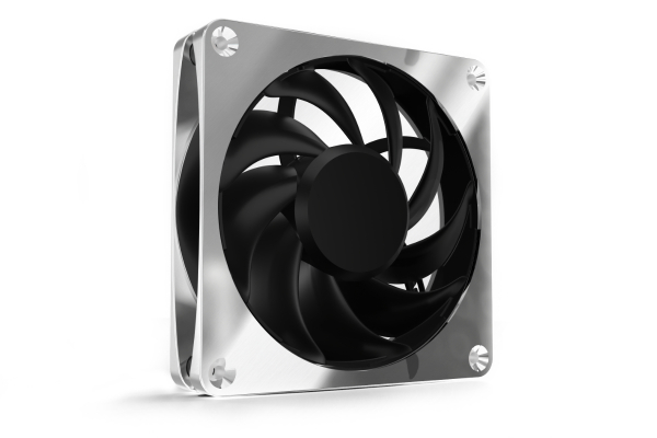 L12 Alphacool Apex Stealth Metall Lüfter 2000rpm Chrome (120x120x25mm)