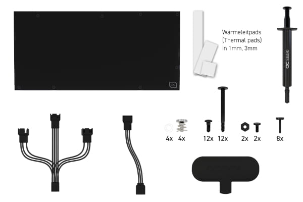 KOI Alphacool Eiswolf 2 AIO - 360mm RTX 3090 TI Strix/TUF mit Backplate EOL