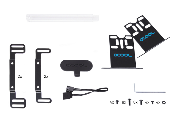 PUM Alphacool Core 200 Aurora Ausgleichsbehälter Acetal/Acryl D5 mit VPP Apex PWM Pumpe