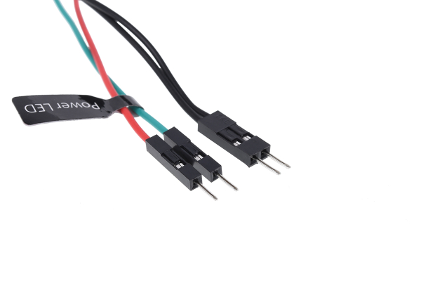 SEN Alphacool Powerbutton mit Taster 19mm blau beleuchtet - Deep Black EOL