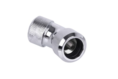 ANS Alphacool Eiszapfen 16mm HardTube Anschraubtülle 45° L-Verbinder - Chrome PHT EOL