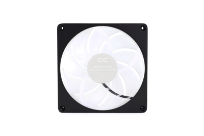 L14 Alphacool Apex Stealth Metall Aurora Lüfter 2000rpm Matt Schwarz (140x140x25mm)