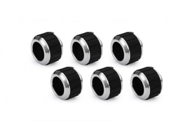 ANS Alphacool Apex Grip HardTube Anschluss 16mm G1/4 chrom Set 6 St.
