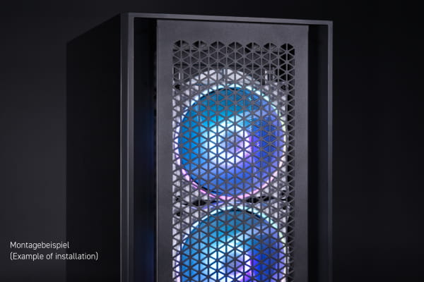 L14 Alphacool Rise Aurora 140mm Lüfter Weiß (140x140x25mm) PHT EOL
