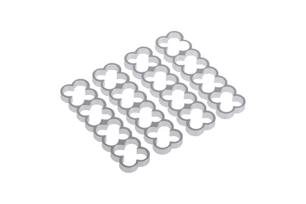 KAB Alphacool Eiskamm Alu X16 - 4mm silver - 4 Stück PHT EOL