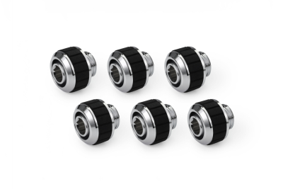 ANS Alphacool Apex Grip Schlauchanschluss 13/10mm G1/4 chrom Set 6 St.