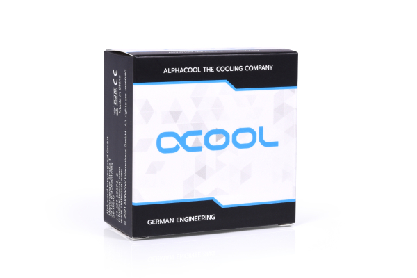ANF Alphacool Eiszapfen Winkeladapter 45° G1/4 AG auf G1/4 IG - schwarz PHT EOL