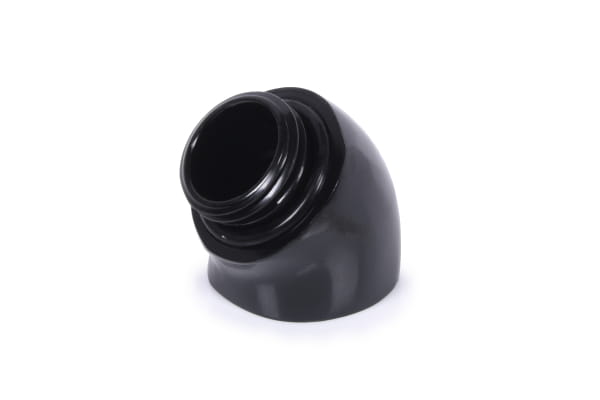 ANF Alphacool Eiszapfen Winkeladapter 45° G1/4 AG auf G1/4 IG - schwarz PHT EOL