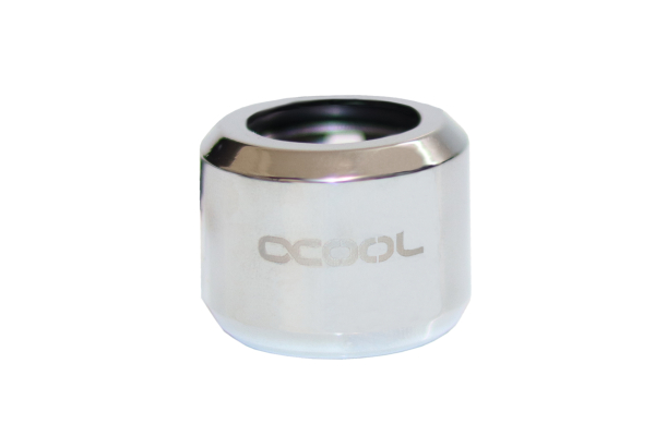 SZ Alphacool Aurora HardTube LED Ring 16mm Chrome - Digital RGB EOL