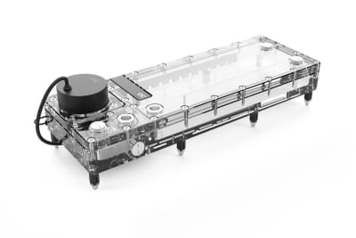 PUM Alphacool Core Flat Reservoir 360 Rechts mit VPP/D5 Apex PWM Pumpe