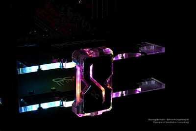 WAGZ Alphacool GPX SLI Connector Dual - Acryl - Addressable RGB - 3 PCI-E Space EOL