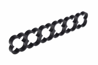 KAB Alphacool Eiskamm Alu X24 - 4mm black - 2 Stück PHT EOL