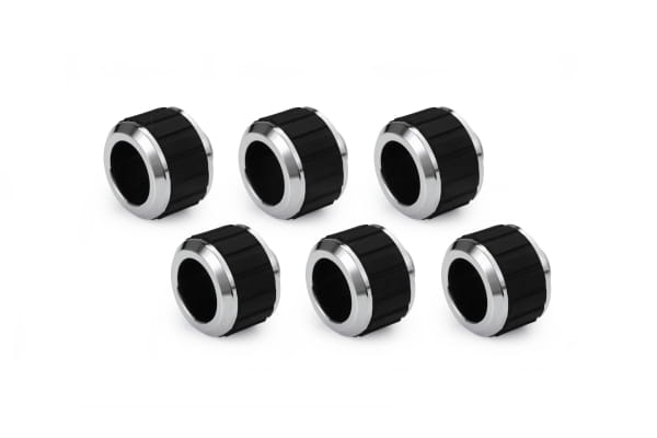 ANS Alphacool Apex Grip HardTube Anschluss 16mm G1/4 chrom Set 6 St.