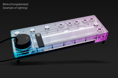 PUM Alphacool Core Distro Plate 360 Links mit VPP/D5 Apex PWM Pumpe PHT EOL