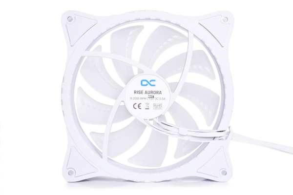 L14 Alphacool Rise Aurora 140mm Lüfter Weiß (140x140x25mm) PHT EOL