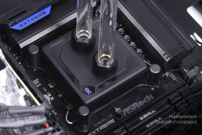 WAC Alphacool Eisblock XPX Aurora Edge - Full Brass Black Digital RGB PHT EOL