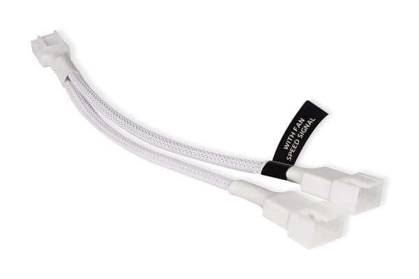 LK Alphacool Y-Splitter 4-Pin auf 2x 4-Pin PWM 15cm weiß